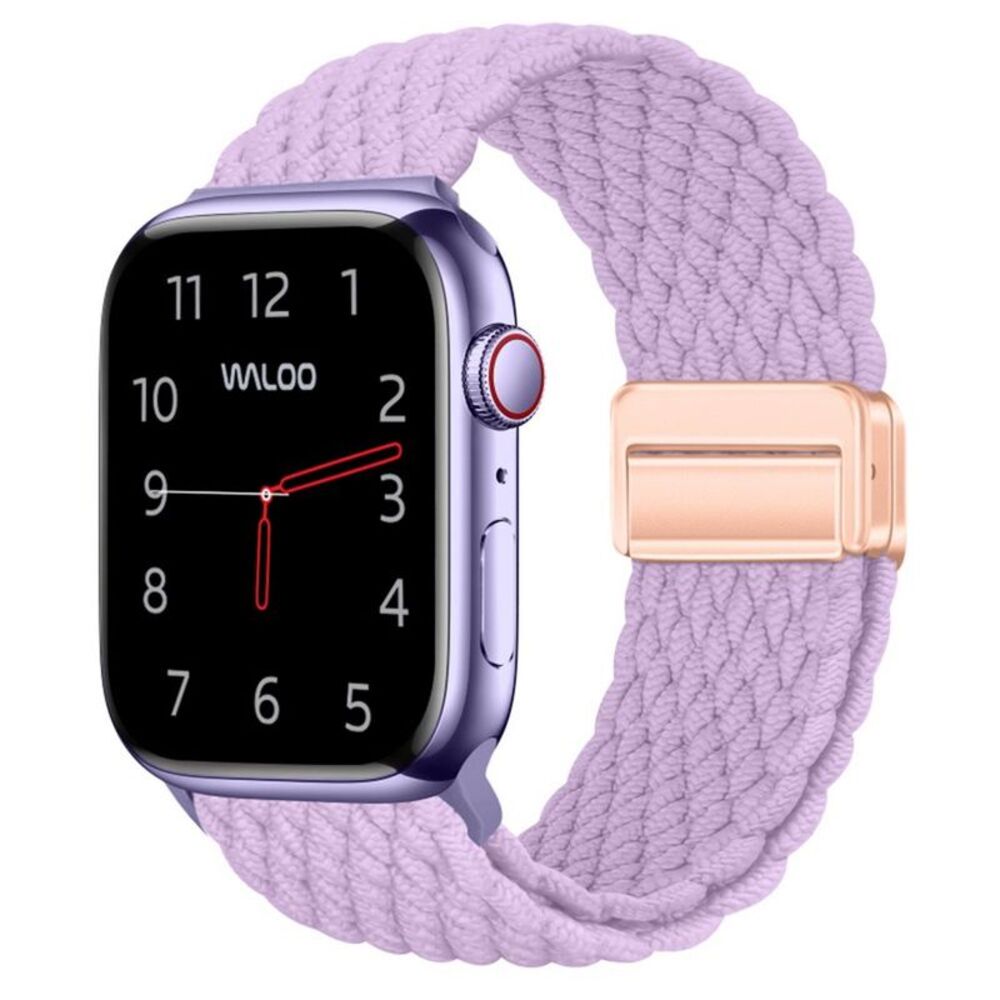 Waloo - Magnetic Braided Nylon Loop Band - 44/45/46/49mm - Purple